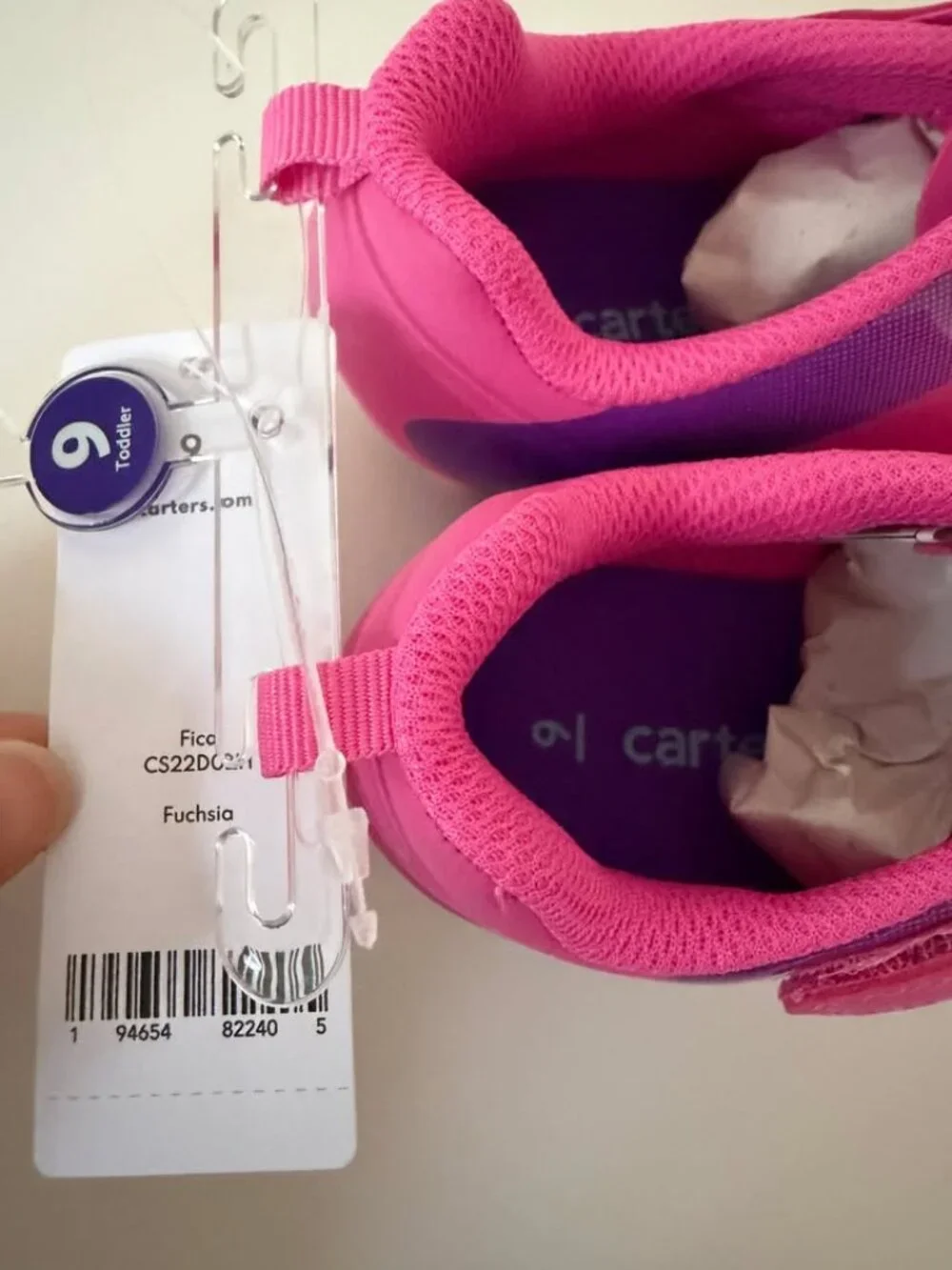 Carter's Fica Pink Soccer Cleats (New) Size 9